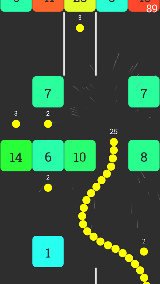 #2. Snake vs Number Blocks (iOS) 来自: Alexander Maslennikov