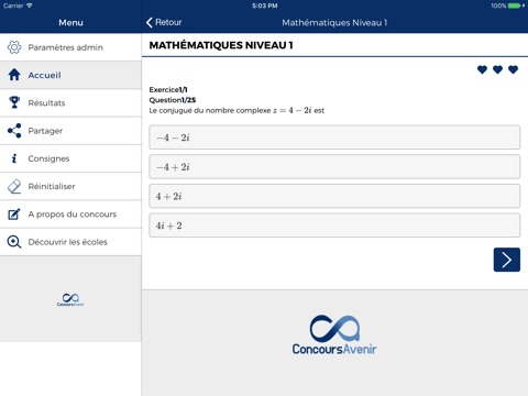 Concours Avenir 2018 screenshot 2