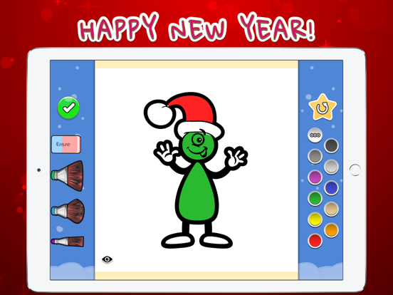 Coloring Your Santa iPad screenshot 2 - Education app
