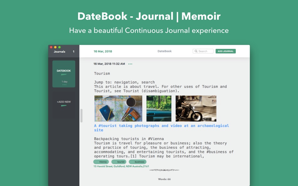 DateBook - Journal | Memoir - 2.1.8 - (macOS)