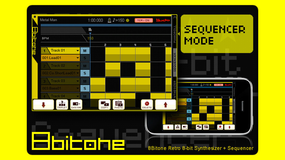 #1. 8Bitone+ MICRO COMPOSER (iOS) 由: Yudo Inc.