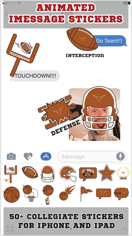 University of Texas Longhorns Animated+Stickers - 4.0 - (iOS)