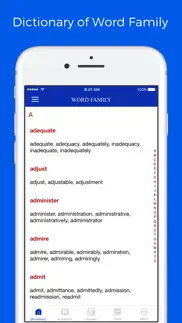 dictionary of word family iphone images 1
