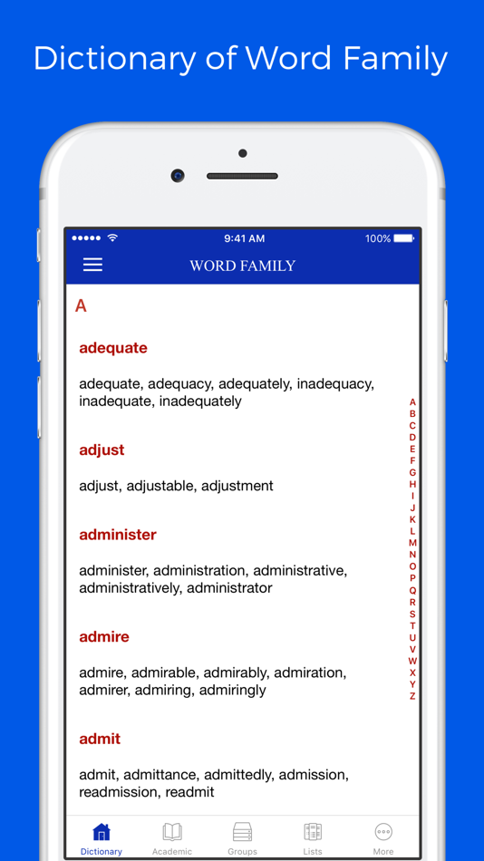 Dictionary of Word Family - 1.0 - (iOS)