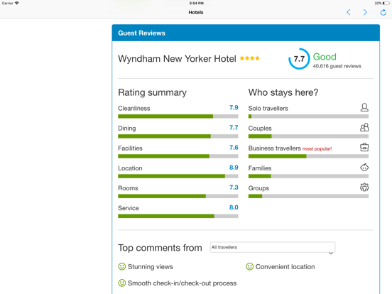 Hotel Booking Advisor & Finder iPad screenshot 4 - Travel app