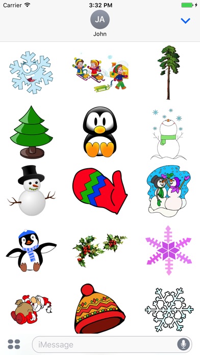 Season Winter for iMessage screenshot 2