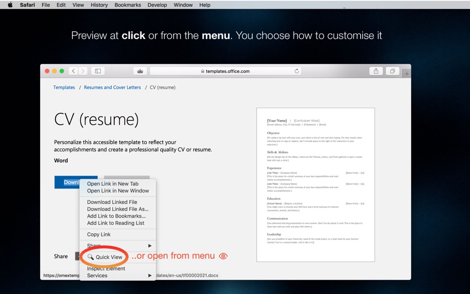 #3. Office Viewer for Safari (macOS) Podle: Denk Alexandru