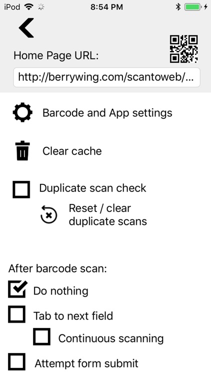 Barcode Scan to Web