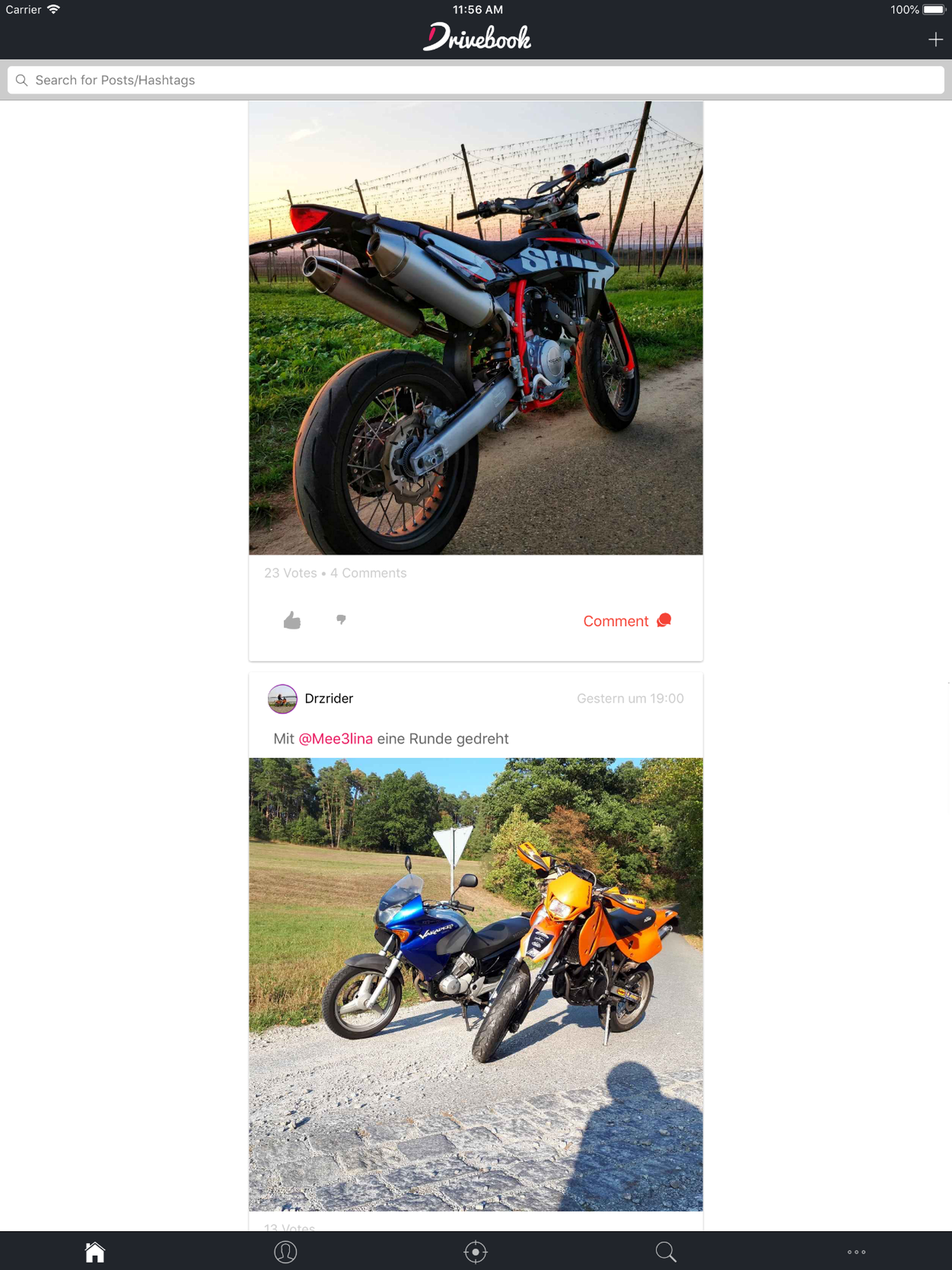 Drivebook for Bikers