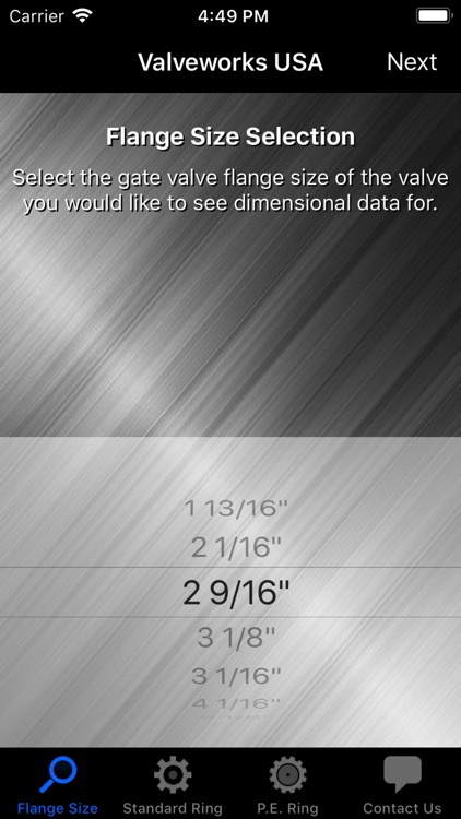 Virtual Flange Slide Rule