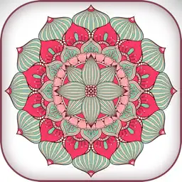 Mandala Coloring Book 4 Adults app icon