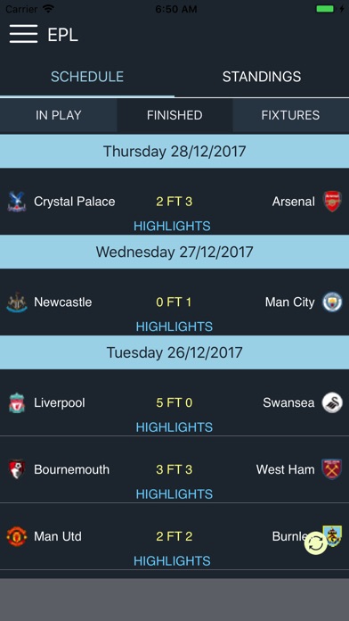 2019/2020 Premier League Live screenshot 2