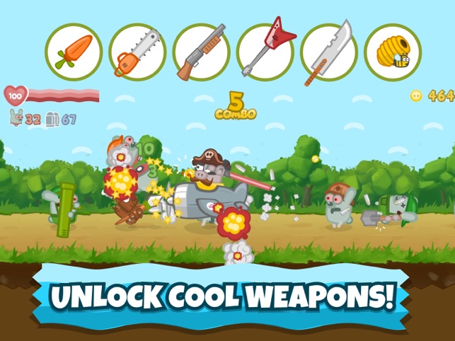 Bacon May Die: run,gun,fight!, game for IOS