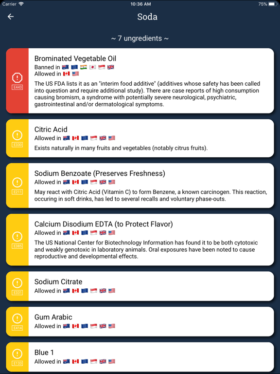Screenshot #5 pour Ungredients - Food Scanner
