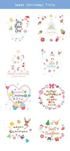 Game screenshot Sweet Happy Christmas Stickers apk