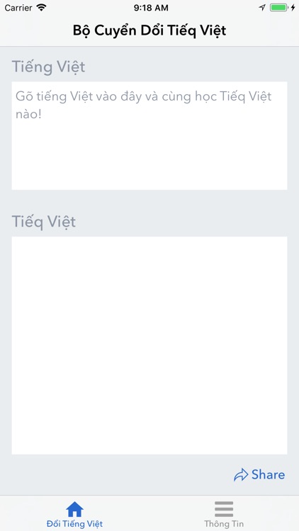 Đổi Tiếng Việt