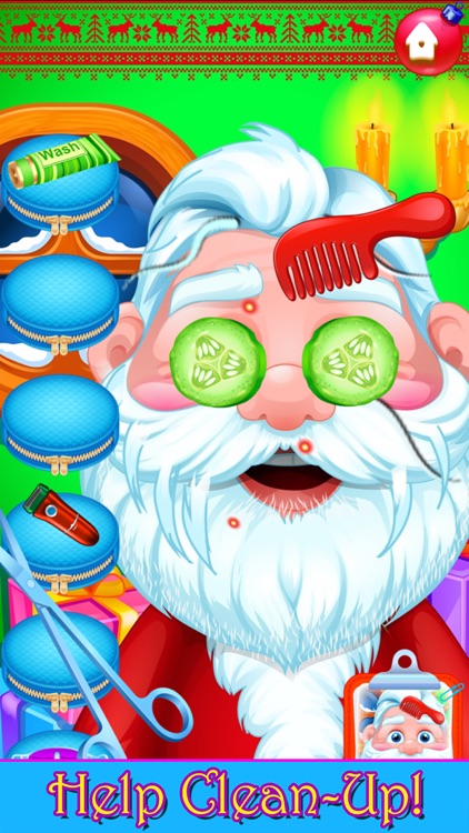 Santa Hair Salon Christmas Spa screenshot-5