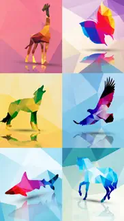 wildlife geometric sticker app iphone screenshot 3