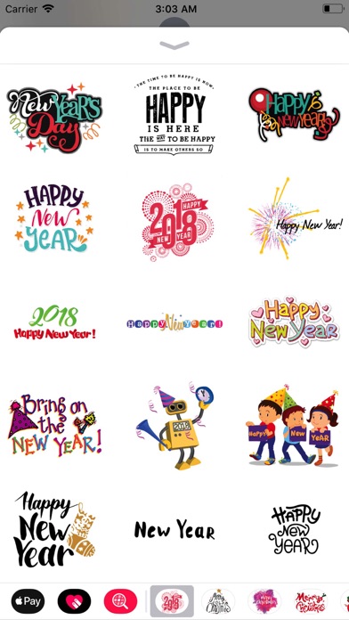 Happy New Year Wishes Sticker screenshot 2