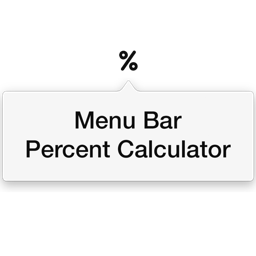 Menu Bar Percent Calculator
