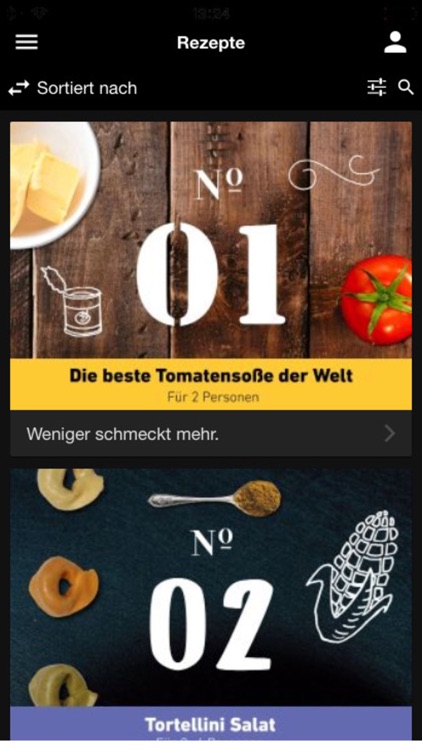 App in die Küche