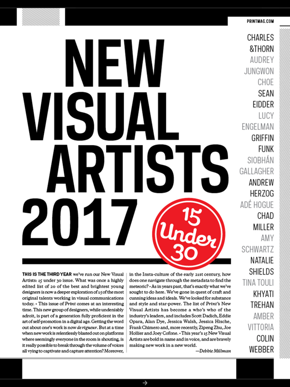 Print Magazine iPad screenshot