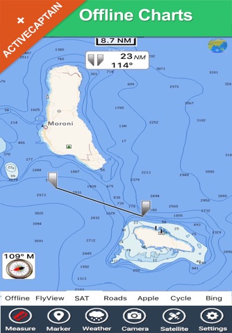 Comoros Island HD GPS charts screenshot 2