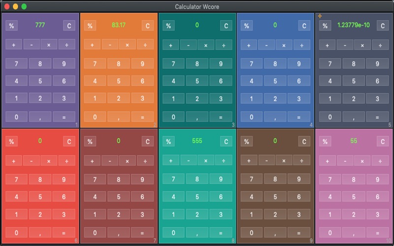 calculator wcore iphone screenshot 1