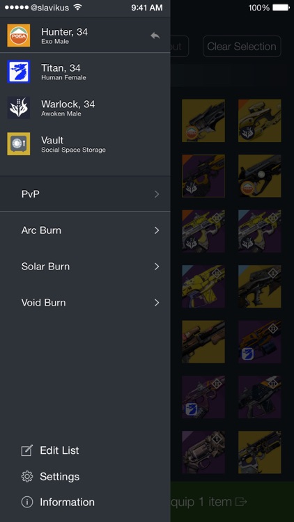 Loadouts for Destiny