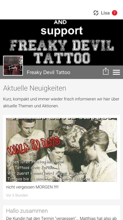 Freaky Devil Tattoo