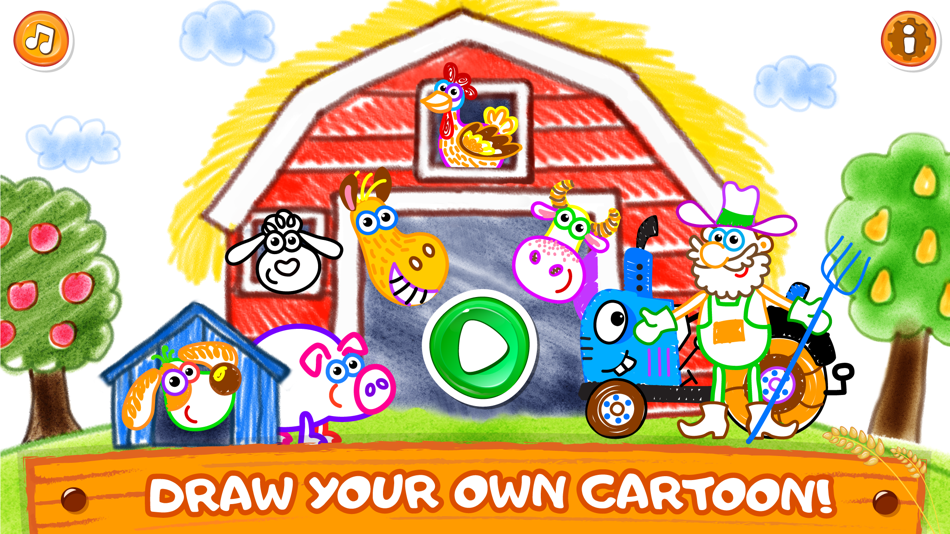 #1. Bini Coloring & Drawing Games (iOS) By: Bini Bambini Academy