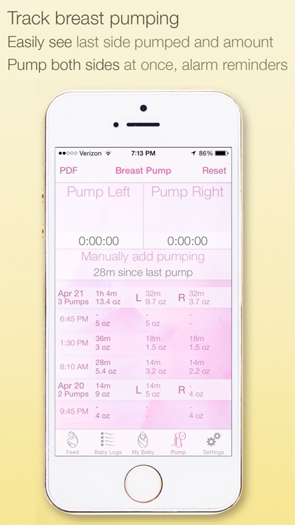 Breast Baby - Breastfeeding Baby Timer Pump Alarm screenshot-4