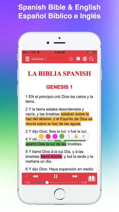 Spanish Bible Español Audioのおすすめ画像1