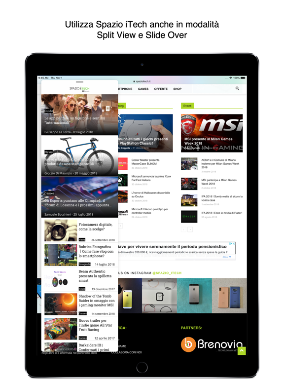 Spazio iTech iPad screenshot 5 - News app