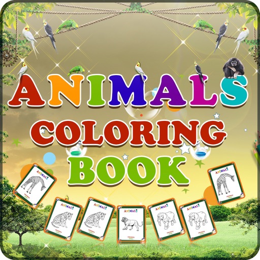 Toddler Animal Coloring Book iOS App