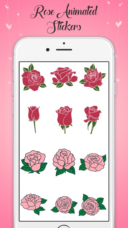 Animated Rose Day Stickers