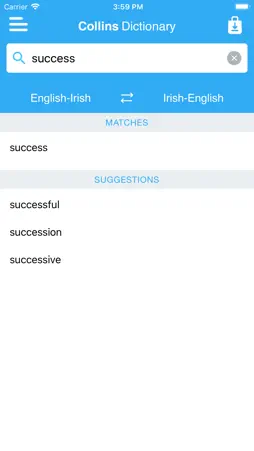 Collins Irish Dictionary screenshot 5