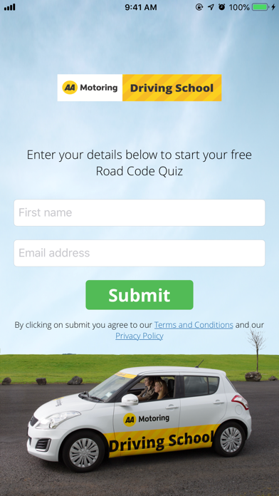 Screenshot #1 pour AA Road Code Quiz