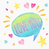 Love Watercolor stickers