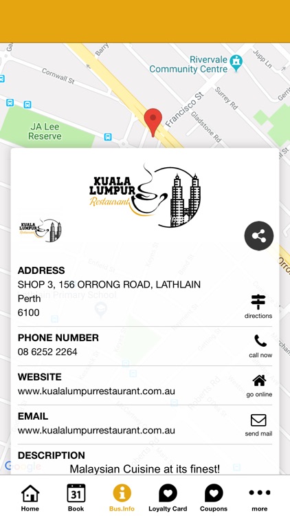 Kuala Lumpur Restaurant Perth screenshot-4