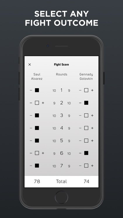 SCORED — Score Any Fight!