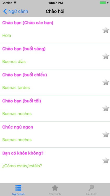 VS - Hội thoại tiếng Tây Ban Nha