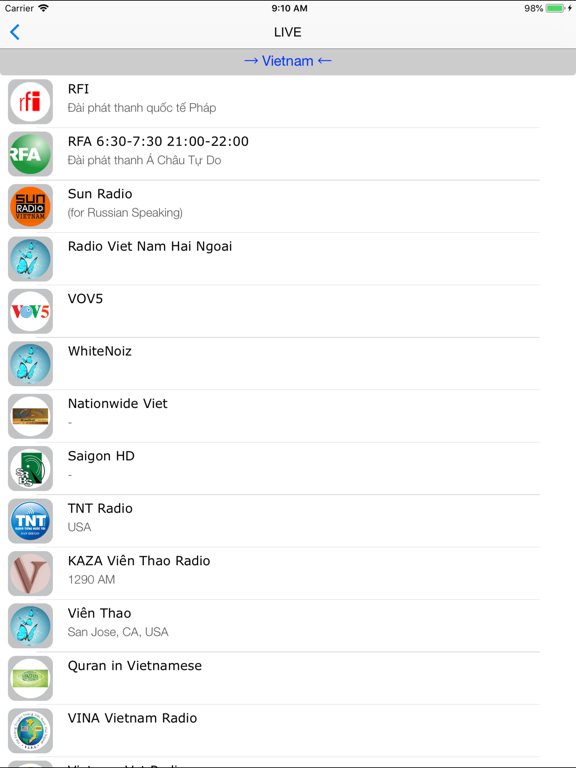 Screenshot #6 pour Radio VN