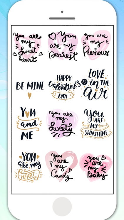 Love in Air Stickers