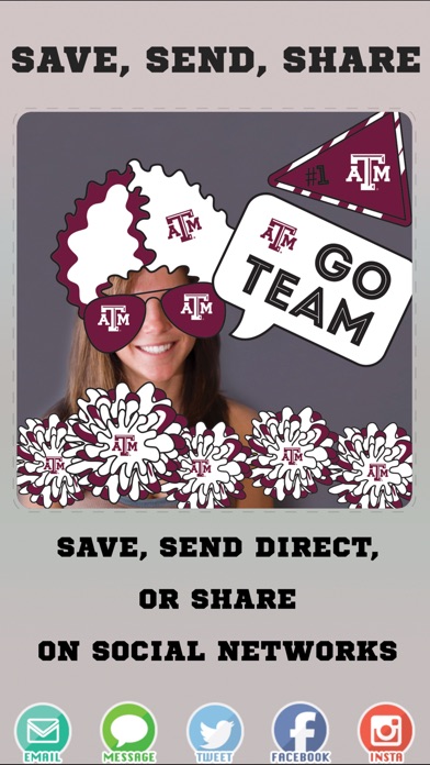 Texas A&M Aggies PLUS Selfie Stickers screenshot 4