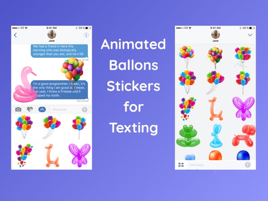 Screenshot #5 pour Animated Balloons for iMessage