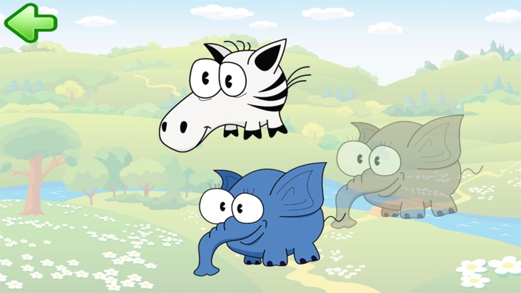 Funny animal puzzle for toddlers