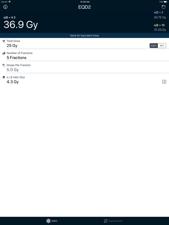 Screenshot #4 pour EQD2 Calculator