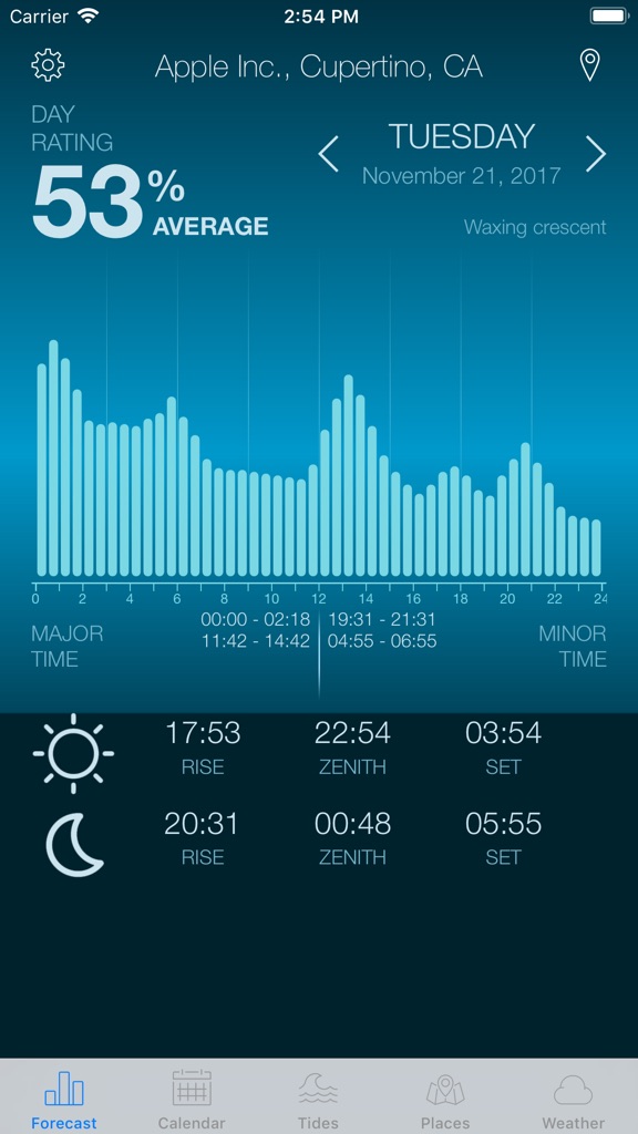 【图】Fishing & Hunting Solunar Time(截图1)