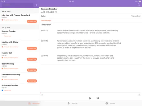 TranscribeMe